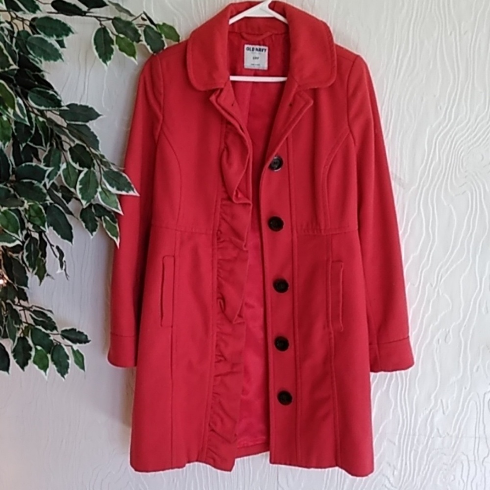 Old Navy long Coral  winter coat small